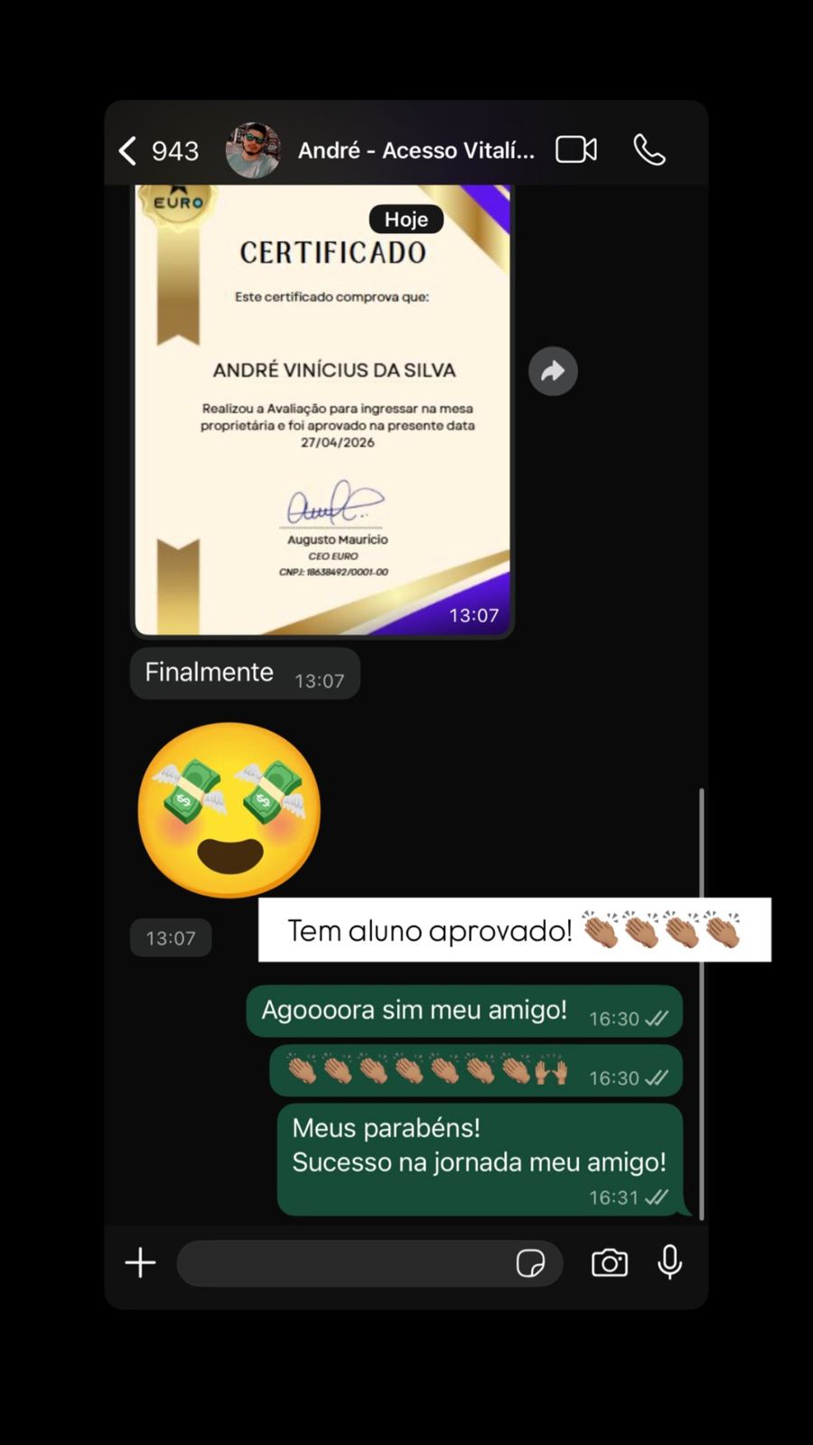 Depoimento de Aluno 08